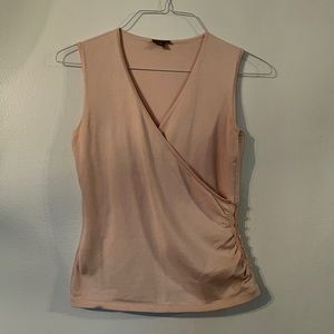 ann taylor pink silk blouse